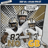 Green Bay Packers Vs. New Orleans Saints Pre Game GIF - Nfl National Football League Football League GIFs