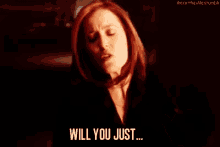 Xfiles Scully GIF - Xfiles Scully Stahp GIFs