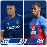 Everton F.C. (0) Vs. Crystal Palace F.C. (2) Half-time Break GIF - Soccer Epl English Premier League GIFs