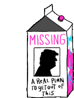 a carton of missing milk has a picture of a man on it
