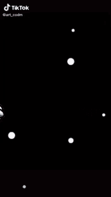 a cartoon among us character is floating in space with a black background .