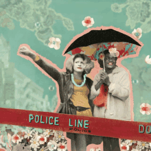 Morning Police Line GIF - Morning Police Line Umbrella GIFs