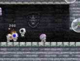 a video game with the number 200 on the bottom right