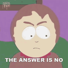 The Answer Is No Sharon Marsh GIF - The Answer Is No Sharon Marsh South Park GIFs