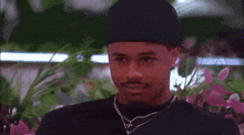 a man and a woman are looking at each other in a blurry photo