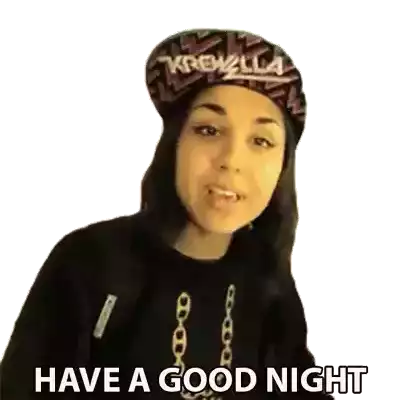 Have A Good Night Yasmine Yousaf Sticker - Have A Good Night Yasmine Yousaf Krewella Stickers