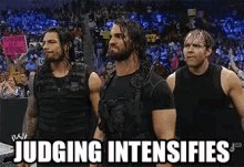 Roman Judging Intensifies GIF - Roman Judging Intensifies Dean Ambrose GIFs