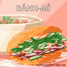 pho banh mi vietnamesesoup soup sandwich