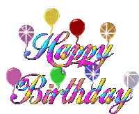 Happy Birthday Balloon Sticker