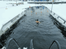 Ice Swimming Kemi Lapland Finlnd GIF