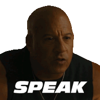 Speak Dominic Toretto Sticker - Speak Dominic Toretto Vin Diesel Stickers