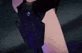 a close up of a person 's leg with a gun holster