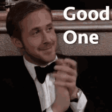 Good One Good One GIF - Good One Clap Ryan Gosling GIFs