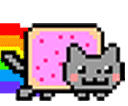 Neon Cat Meme Sticker - Neon Cat Meme Funny Stickers