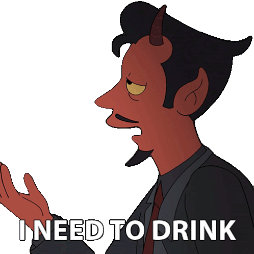 I Need To Drink Satan Sticker - I Need To Drink Satan Rich Fulcher Stickers