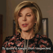To Quote A Lawyer That I Respected I Want A Ruling That I Can Appeal GIF - To Quote A Lawyer That I Respected I Want A Ruling That I Can Appeal Diane Lockhart GIFs