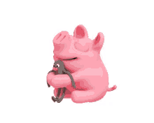 Pig Hug GIF - Pig Hug Snuggle GIFs