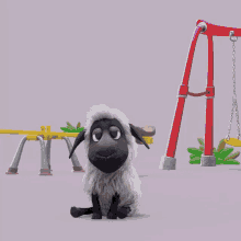 Thesadtimes Sad Sheep GIF - Thesadtimes Sad Sheep Playground Sheep GIFs