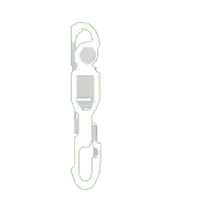 a black and white drawing of a person holding a key .