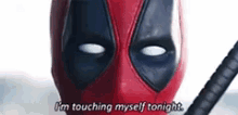 Touching Deadpool GIF - Touching Deadpool Touching Myself GIFs