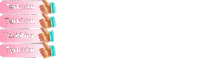 a row of pink buttons with the words terkirim on them