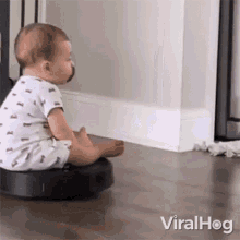 Kid Riding A Roomba Viralhog GIF - Kid Riding A Roomba Viralhog Roomba GIFs