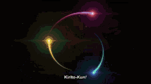 a computer generated image of a rainbow colored light beam