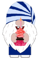 Gnome Birthday Sticker - Gnome Birthday Stickers