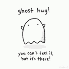 Ghost Hug Cant Feel It GIF - Ghost Hug Cant Feel It But Itsthere GIFs