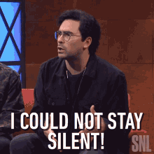 I Could Not Stay Silent Dan Levy GIF - I Could Not Stay Silent Dan Levy Saturday Night Live GIFs
