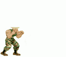 Street Fighter V - Guile Move List on Make a GIF