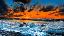 Good Morning Sea Waves GIF - Good Morning Sea Waves Greetings GIFs