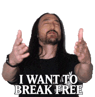 I Want To Break Free Steve Aoki Sticker - I Want To Break Free Steve Aoki Elle Stickers