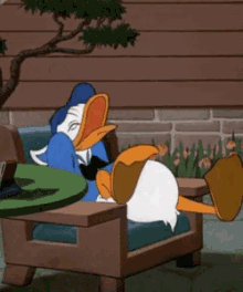 Laughing Hysterically Donald Duck GIF