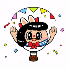 congratulations party popper festival confetti ball party
