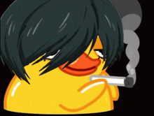 Smoking Duck Rinbachism GIF - Smoking Duck Rinbachism Itoshi Rin GIFs