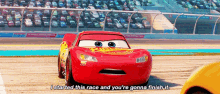 Cars Lightning Mcqueen GIF - Cars Lightning Mcqueen I Started This Race GIFs