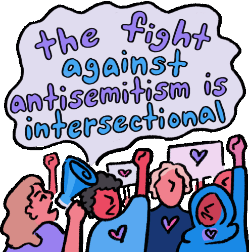 The Fight Against Antisemitism Is Intersectional Antisemitism Sticker