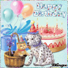 Happy Birthday Dalmatian GIF - Happy Birthday Dalmatian Dog GIFs