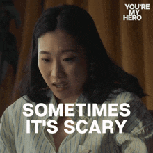 Sometimes It'S Scary Sam GIF - Sometimes It'S Scary Sam Tina Jung GIFs