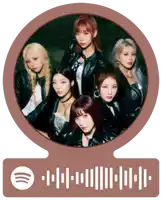 a picture of a group of women with a spotify code below them