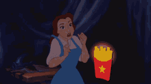Fries Chips GIF - Fries Chips Beauty And The Beast GIFs
