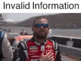 Ross Chastain Invalid Information GIF - Ross Chastain Invalid Information Nascar GIFs