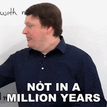 Not In A Million Years Alex GIF - Not In A Million Years Alex Engvid GIFs