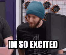 Im So Excited Excited GIF - Im So Excited Excited Linus Tech Tips GIFs
