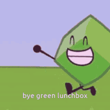 Bye Green Lunchbox Bfb GIF - Bye Green Lunchbox Bfb GIFs