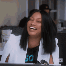 Laughing Garcelle Beauvais GIF - Laughing Garcelle Beauvais Real Housewives Of Beverly Hills GIFs