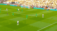 a soccer game between england and sen is being played
