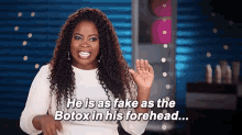 botox fake forehead