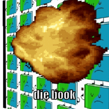 a bunch of books with faces on them and the words die book